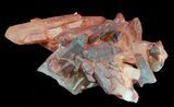 Natural, Dark Red Quartz Crystals - Morocco #53050-1